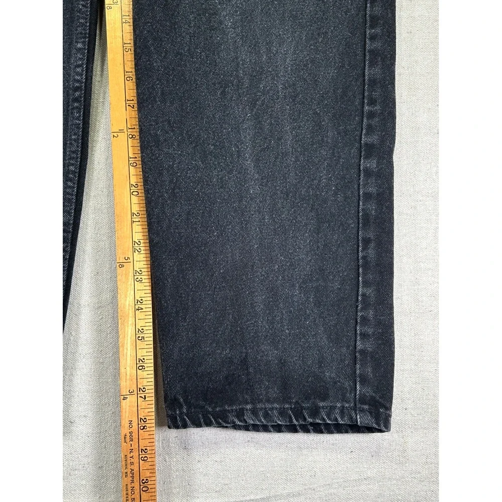 Vintage Levi's 550 Men's 36 Orange Tab Jeans Black Denim Relaxed Taper Baggy 90s